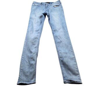 Pacsun Jeans Mens 32x32 Stacked Skinny Stretch Medium Wash Denim Stain*